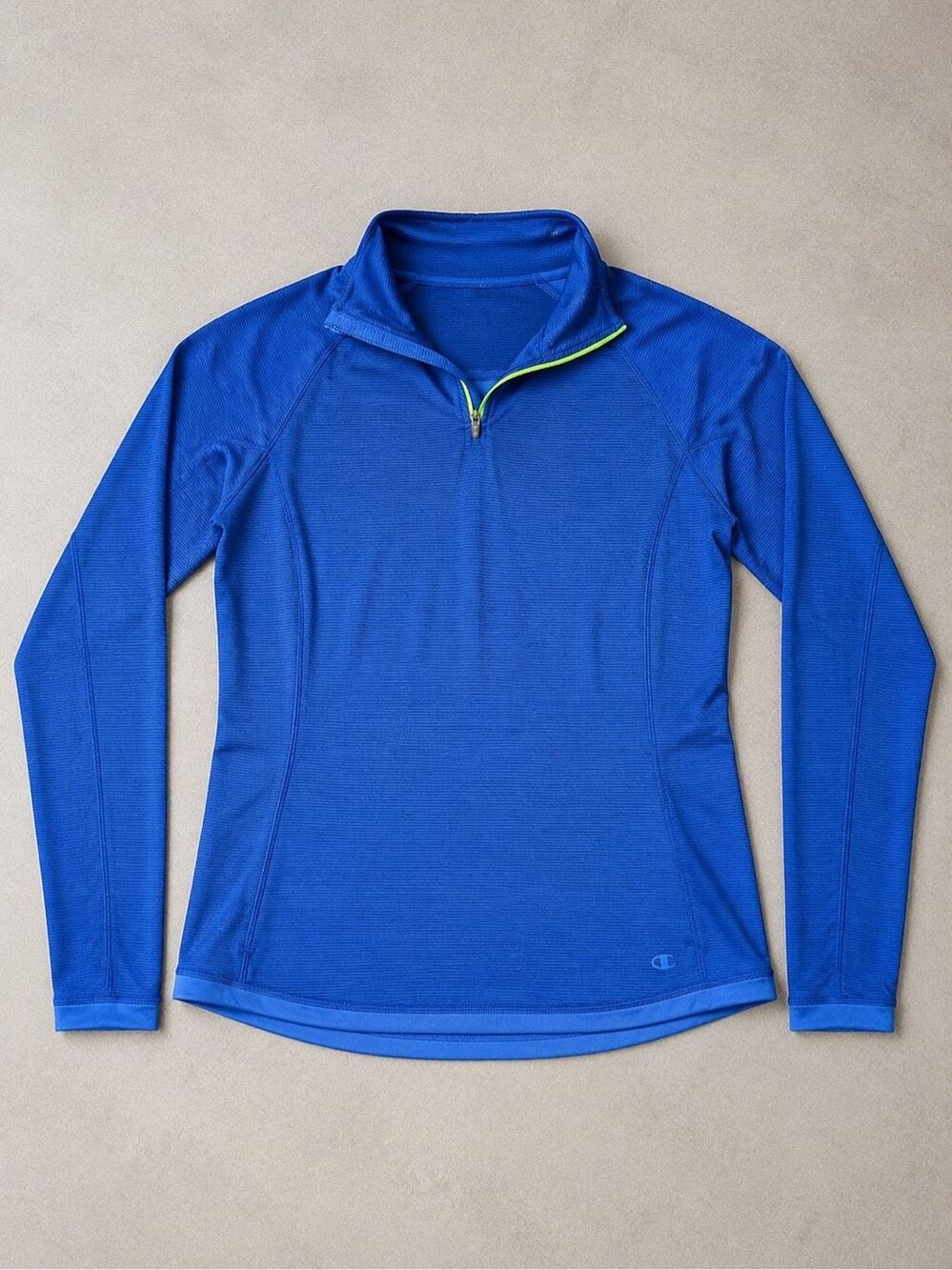 Champion DuoFold Warm CTRL Women’s Medium Blue Quarter Zip Running Pullover Top